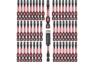 50-Piece T25 2" Impact Tough #25 Torx Head Screwdriver Bits Set