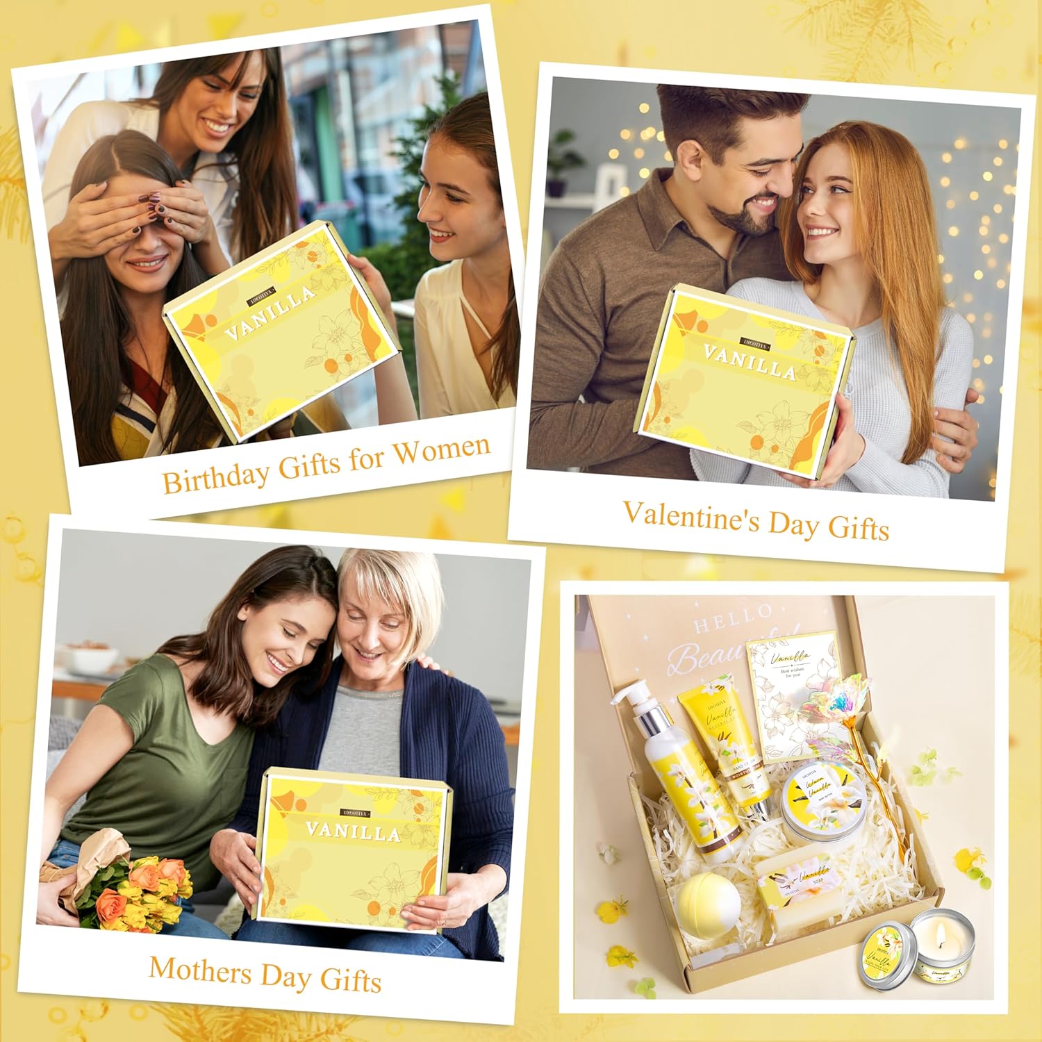 Gifts for Women, Birthday Gifts for Women, Bath and Body Gifts Set, Vanilla Spa Gift for Self Care,Thank you Relaxing Bath Sets for Mom, Girlfriend, Sister, Female Friends, Coworker - Image 7