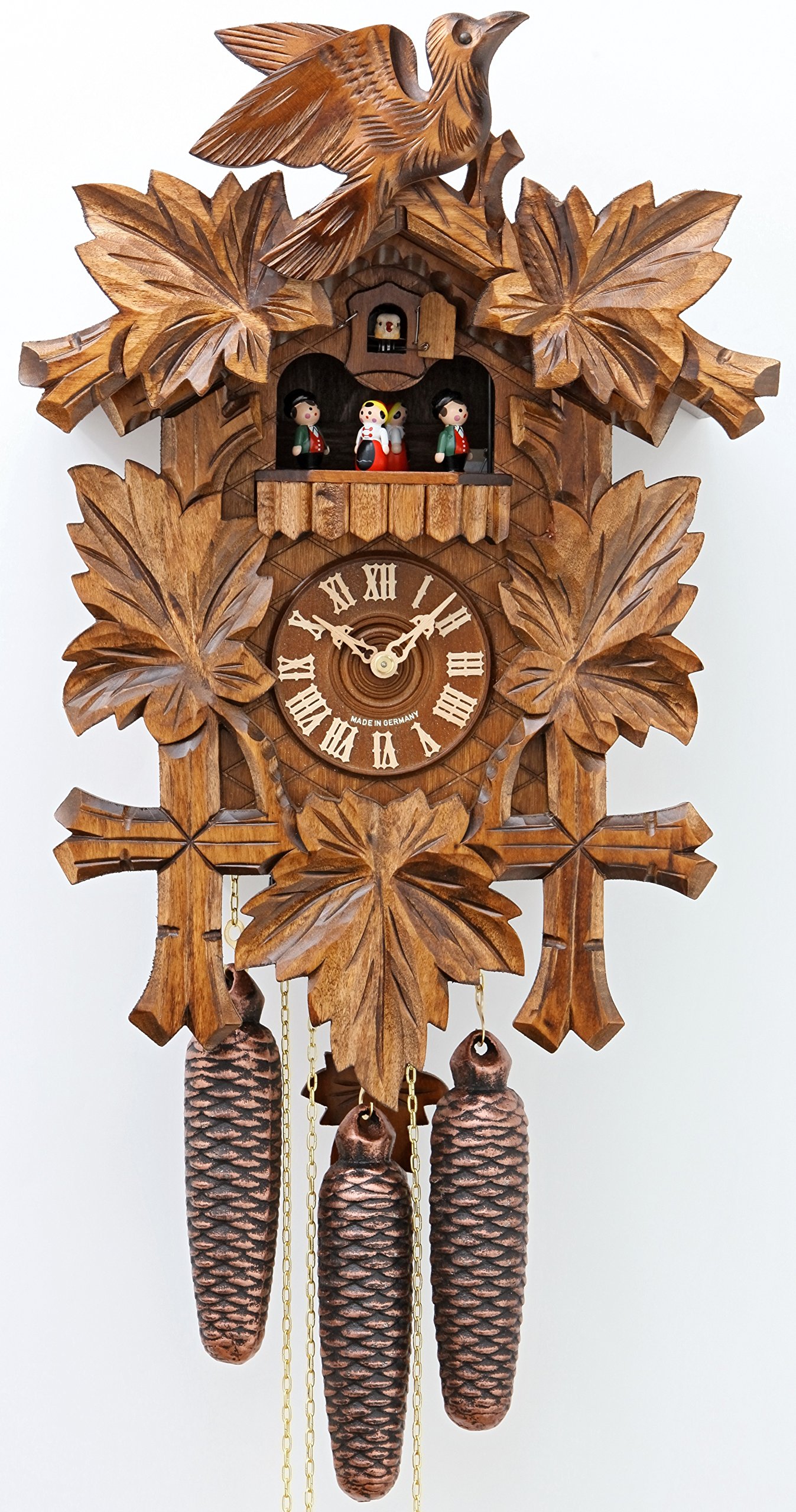 Kammerer Uhren HekasKammerer Uhren Hekas Cuckoo Clock Five leaves, bird