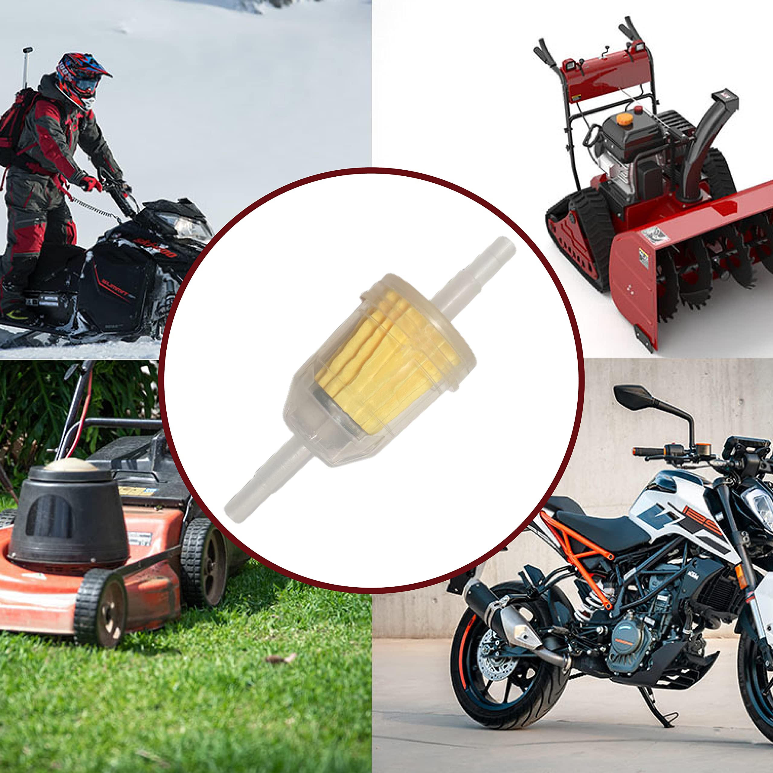Filtres à Essence Moto - Lot De 20, Universels Pour Tondeuses, Tracteurs, Petits Moteurs