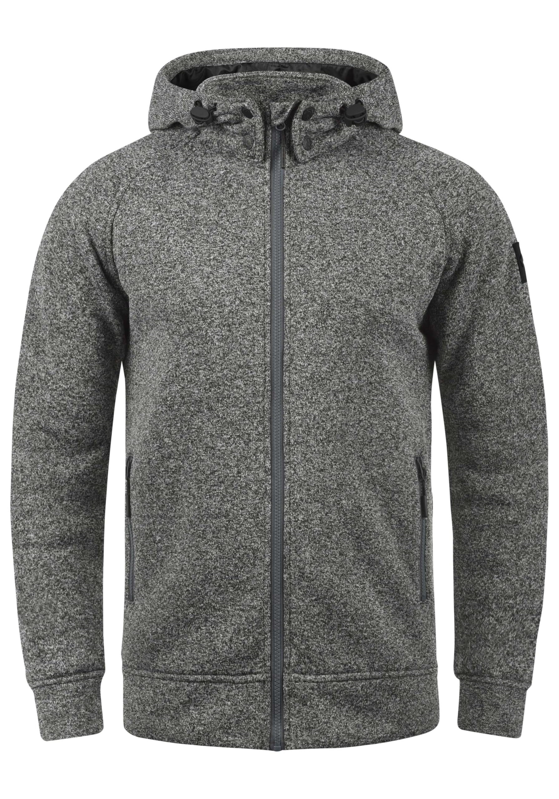 Indicode IDChillingworth Herren Fleecejacke Sweatjacke Jacke mit Kapuze