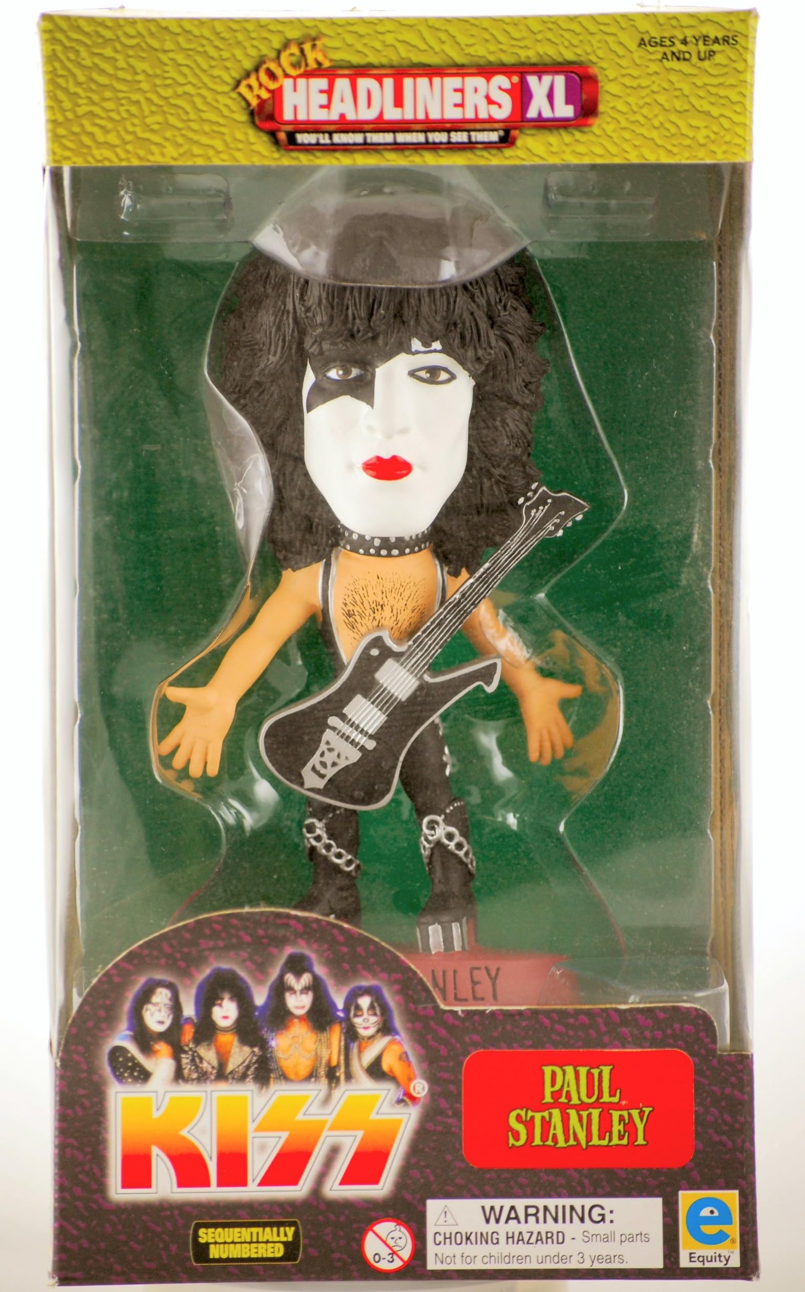 KISS - 1999 - Equity Marketing Inc - Rock Headliners XL - KISS : Paul Stanley - The Star Child Action Figure Sculpture - Limited Edition - Collectible
