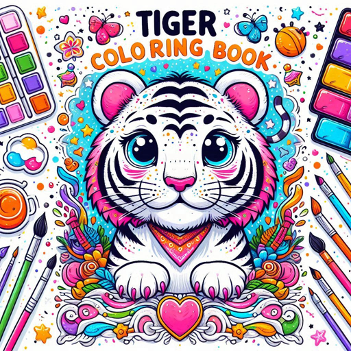 Tiger Coloring Book Jungle Painting Games & Drawing Pad App on