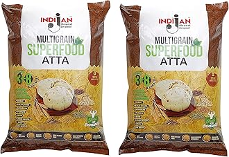 Sponsored Ad - Multigrain Superfood Atta/Flour 5 Kg|11 Ingridients & 35 % Millets+Superfoods/Low Carb + Protein+ Vitamins+ Dietary Fibre/Diabetic Friendly/Low Gi-10 Kg (Pack Of 2)
