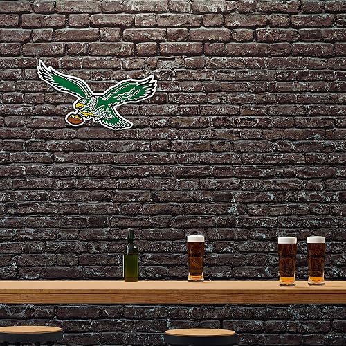 Miniatura 2 de Rico Industries Banderín de fútbol americano de la NFL con corte retro, decoración del hogar y la sala de estar, fieltro suave EZ para colgar