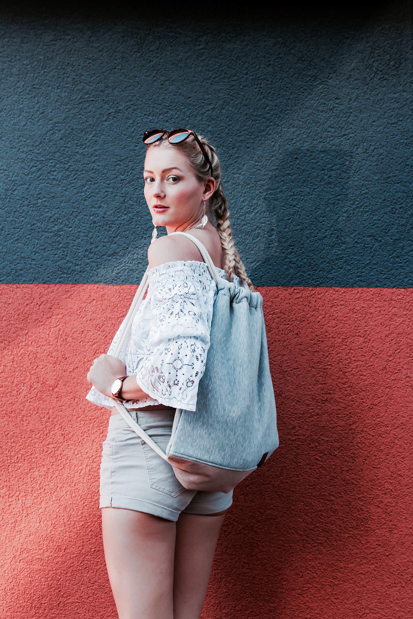 Vagabond Wood Sports Bag - Jersey (Sweat) / Alcantara, worek gimnastyczny, worek sportowy, worek, torba, Manufaktur13 M13
