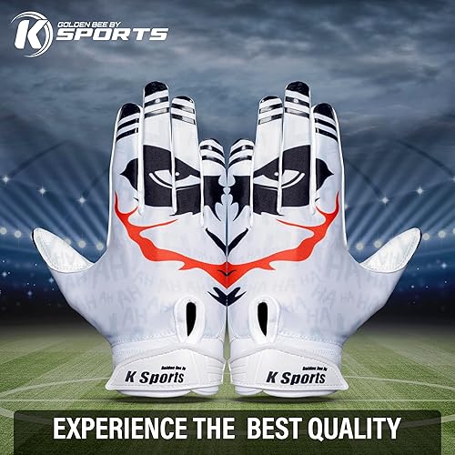 Miniatura 9 de Guantes de fútbol para jóvenes y adultos, guantes de agarre de silicona adhesiva