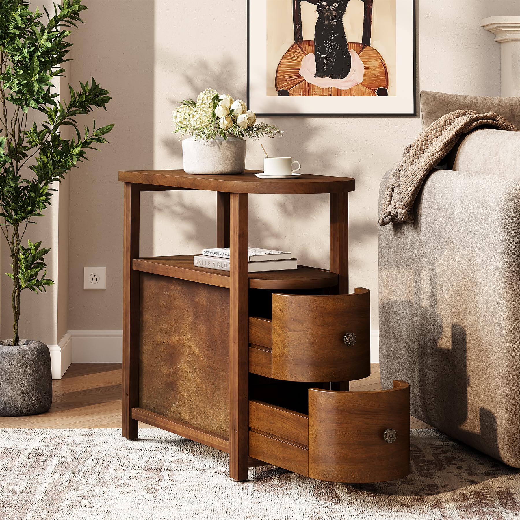 LITTLE TREE Solid Wood End Table