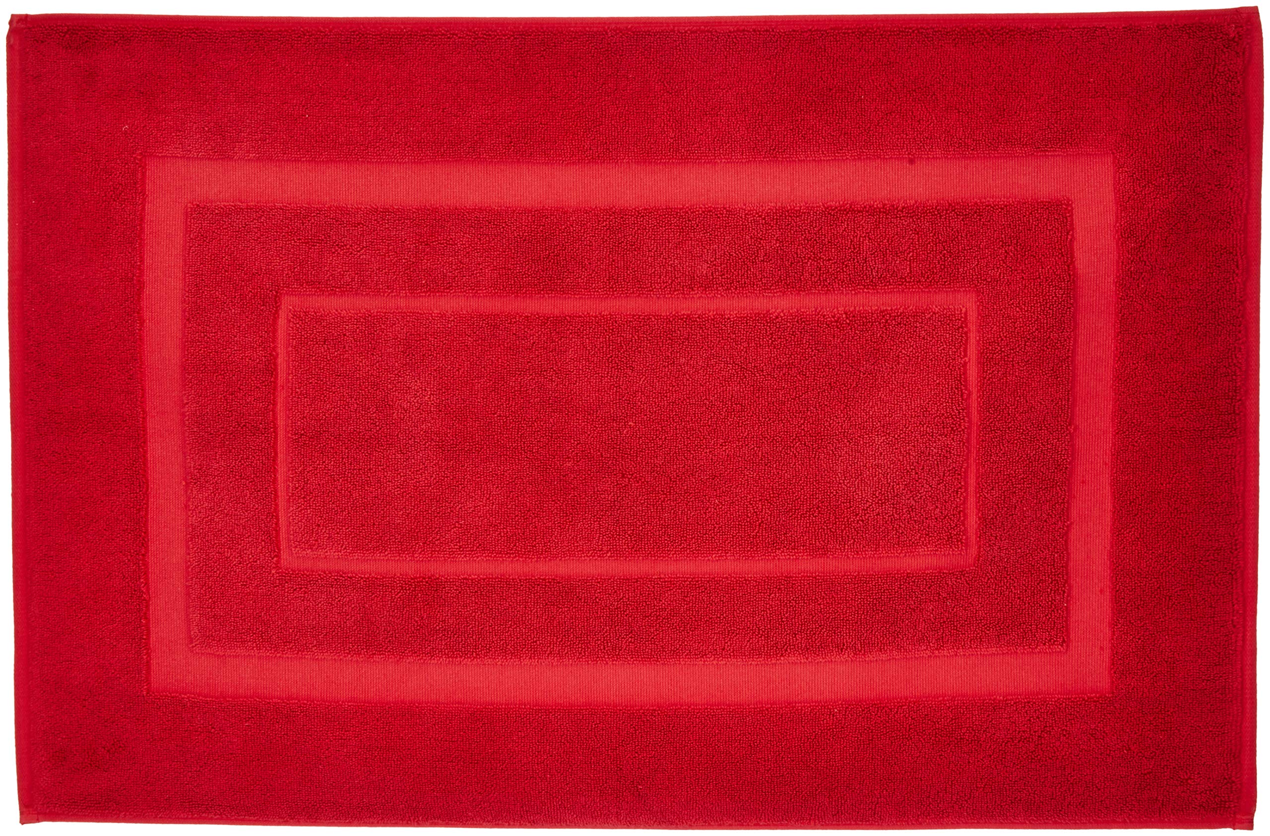 Welhome Unwinders Cotton Bath Mat - 20"x30", Maroon