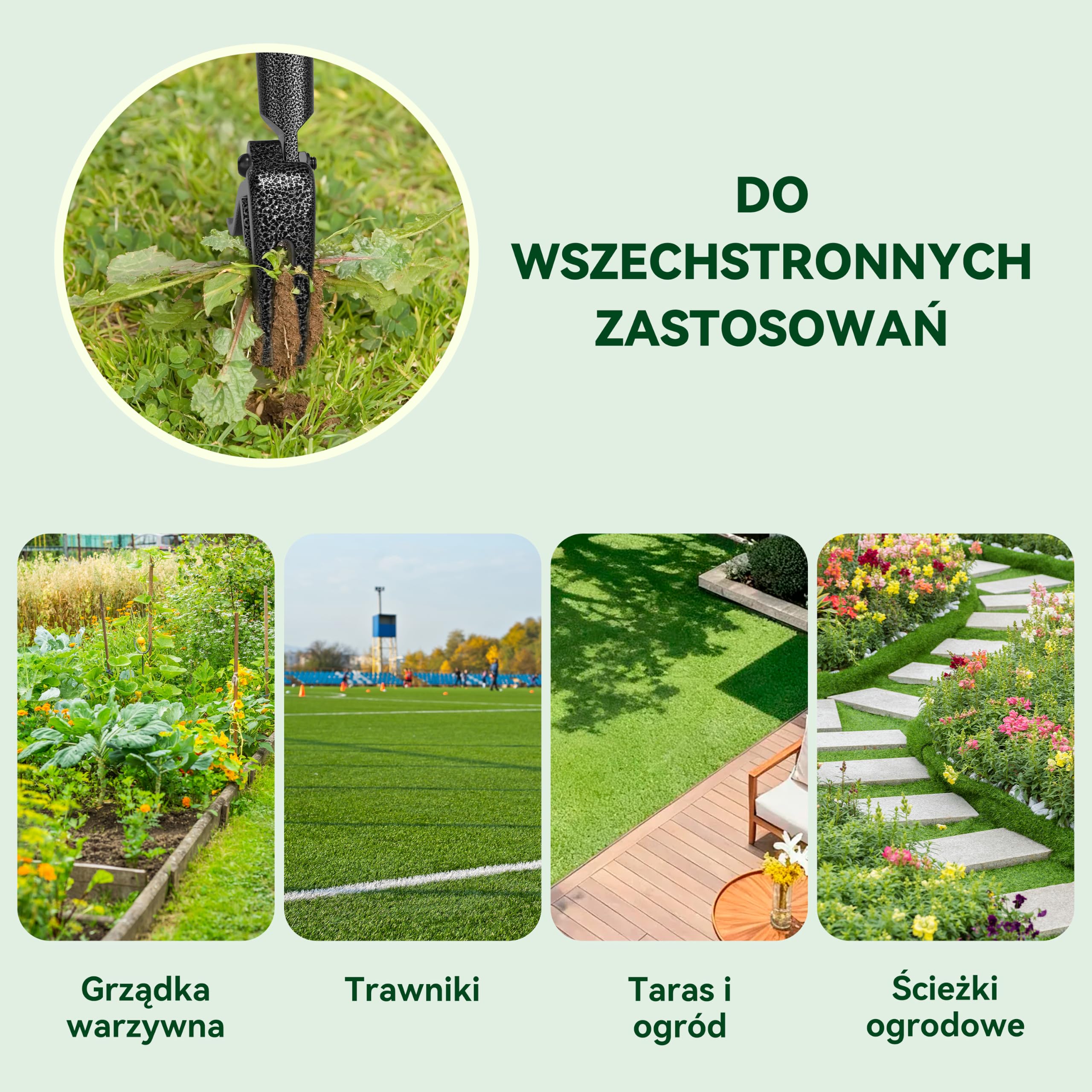 Wyrywacz Chwastów Bambus Długi Trzonek - Chwastownik Ręczny 4 Pazury Ogród | MY FAT GORILLA Wyrywacz Chwastów Bambus - Ciągacz Chwastów, Narzędzie Odchwaszczania Stojąco, Wyrywacz Mlecza