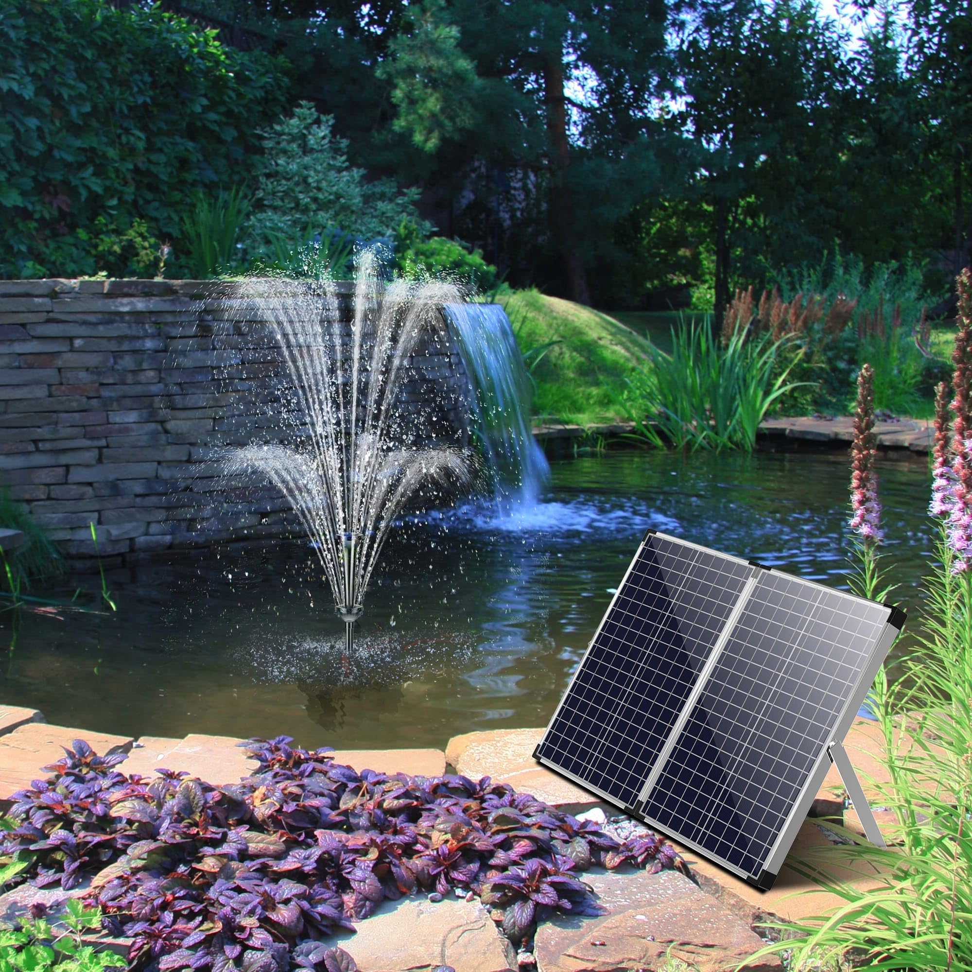 Filtro Laghetto Solare Pompa Acqua Solare 10W Con Filtro - Sommergibile, Altezza 2.5 M, Per Laghetti E Acquari Pompa Circolazione Acqua - Foto 9