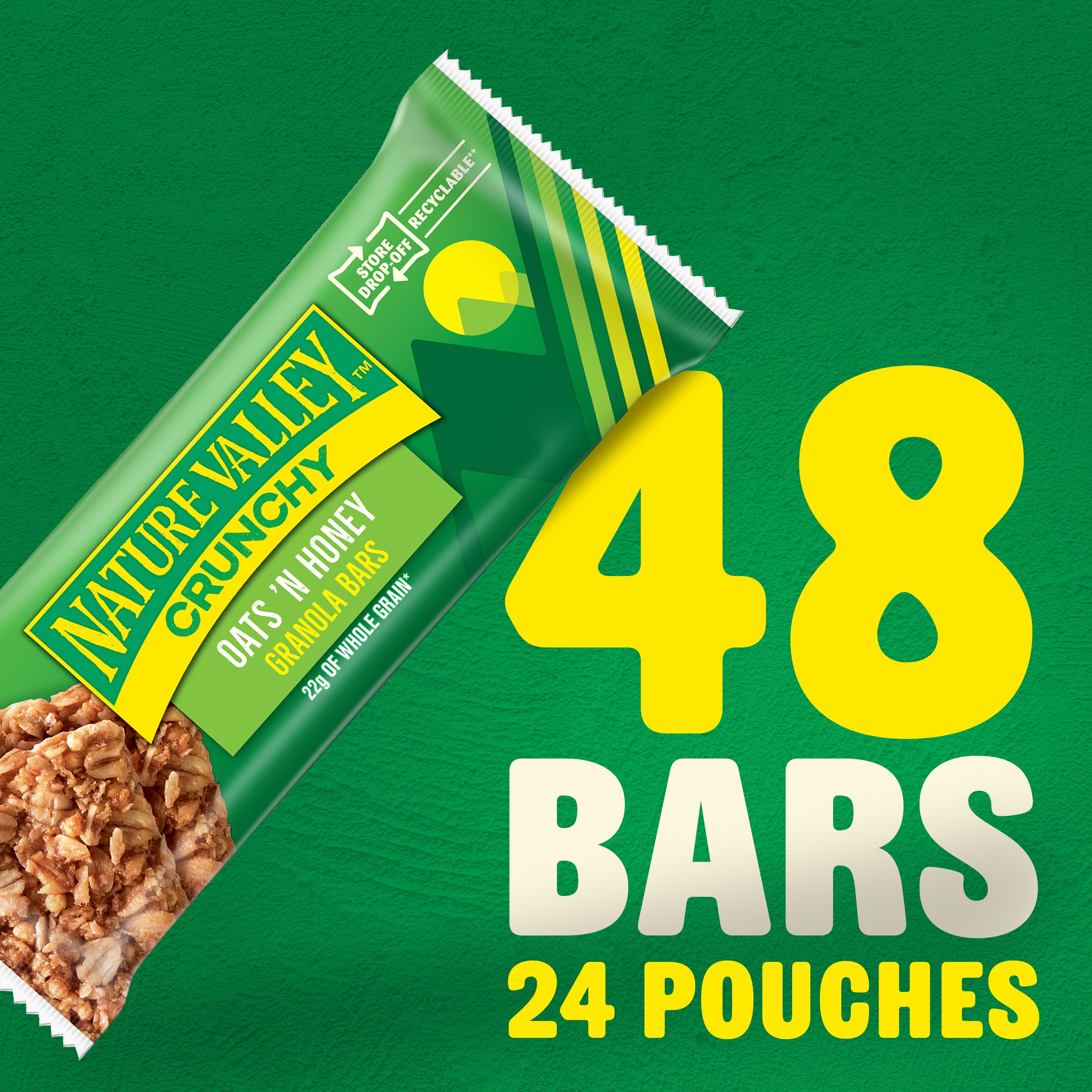 Nature Valley Barres granola croquantes, avoine et miel, 48 ct, 1 013,78 g