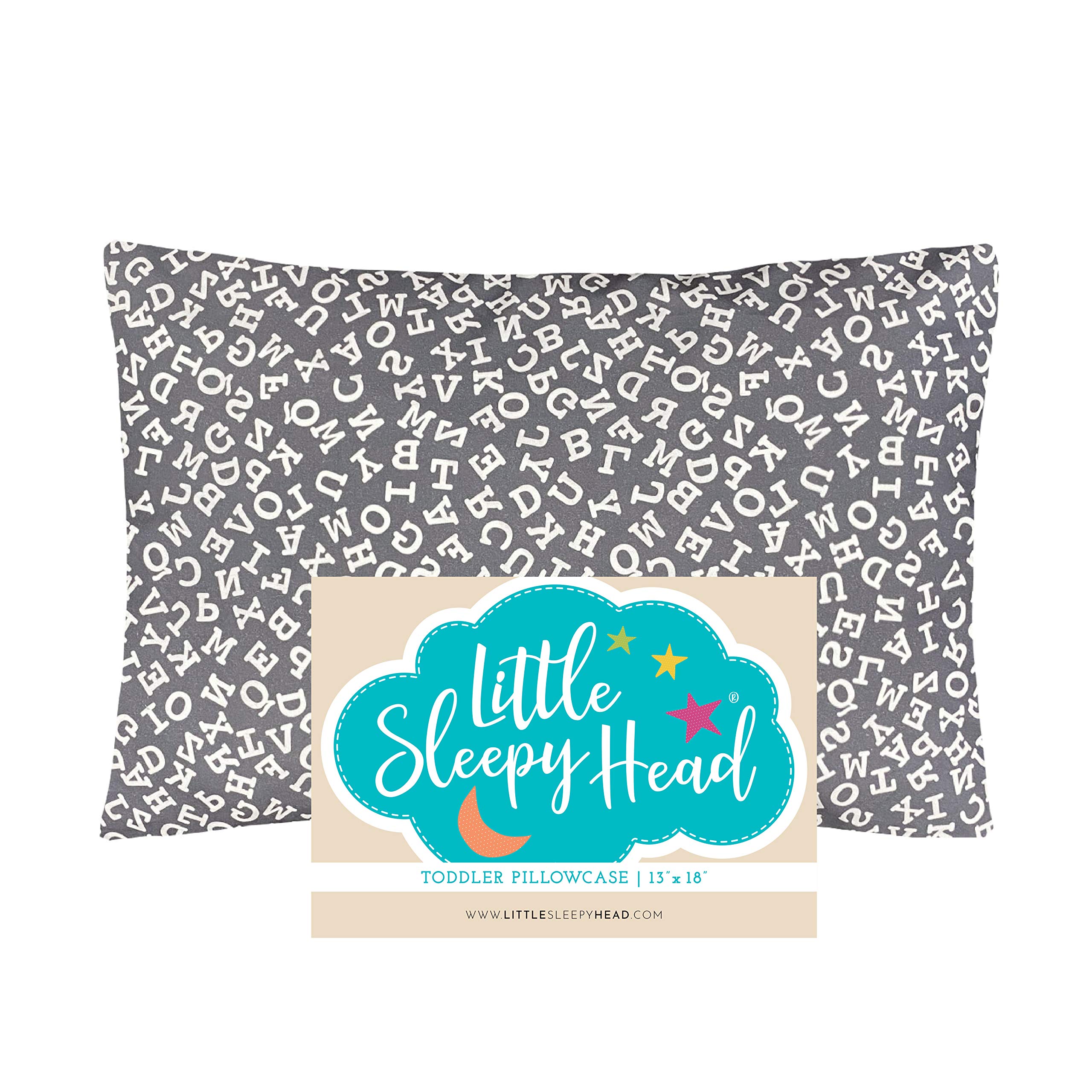 Little Sleepy Head Toddler Pillowcase, 100% Cotton & Hypoallergenic Pillow Case for Toddler Pillow, Snug Fit Envelope Pillowcase, 13x18 Pillowcase,