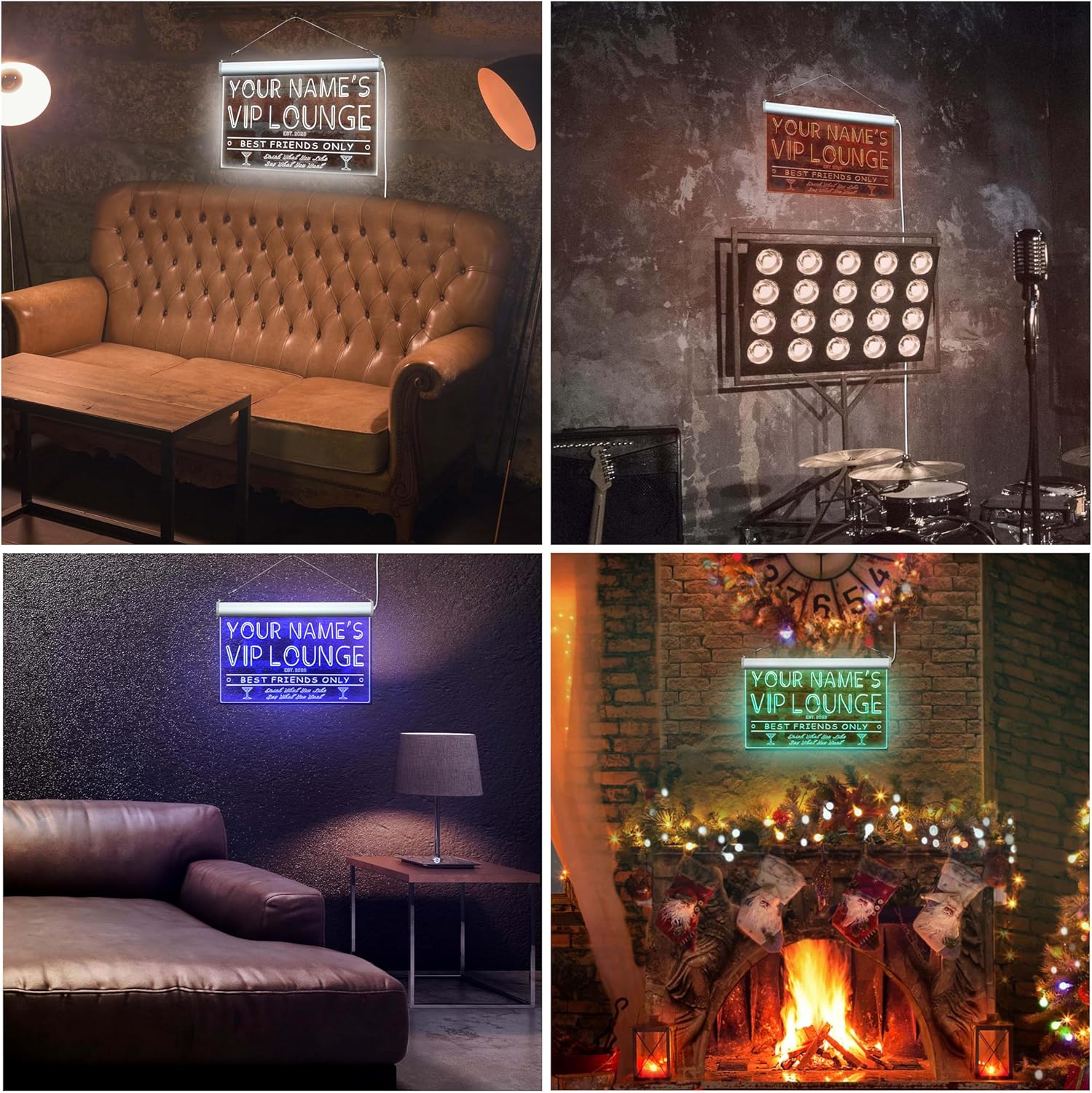 ADVPRO Personalized Your Name Est Year Theme VIP Lounge Bar Club Pub Single Color LED Neon Sign 16 x 12 Inches st4s43-qi1-tm-w