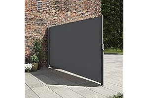 138" x 63" Retractable Privacy Divider for Outdoor Patio