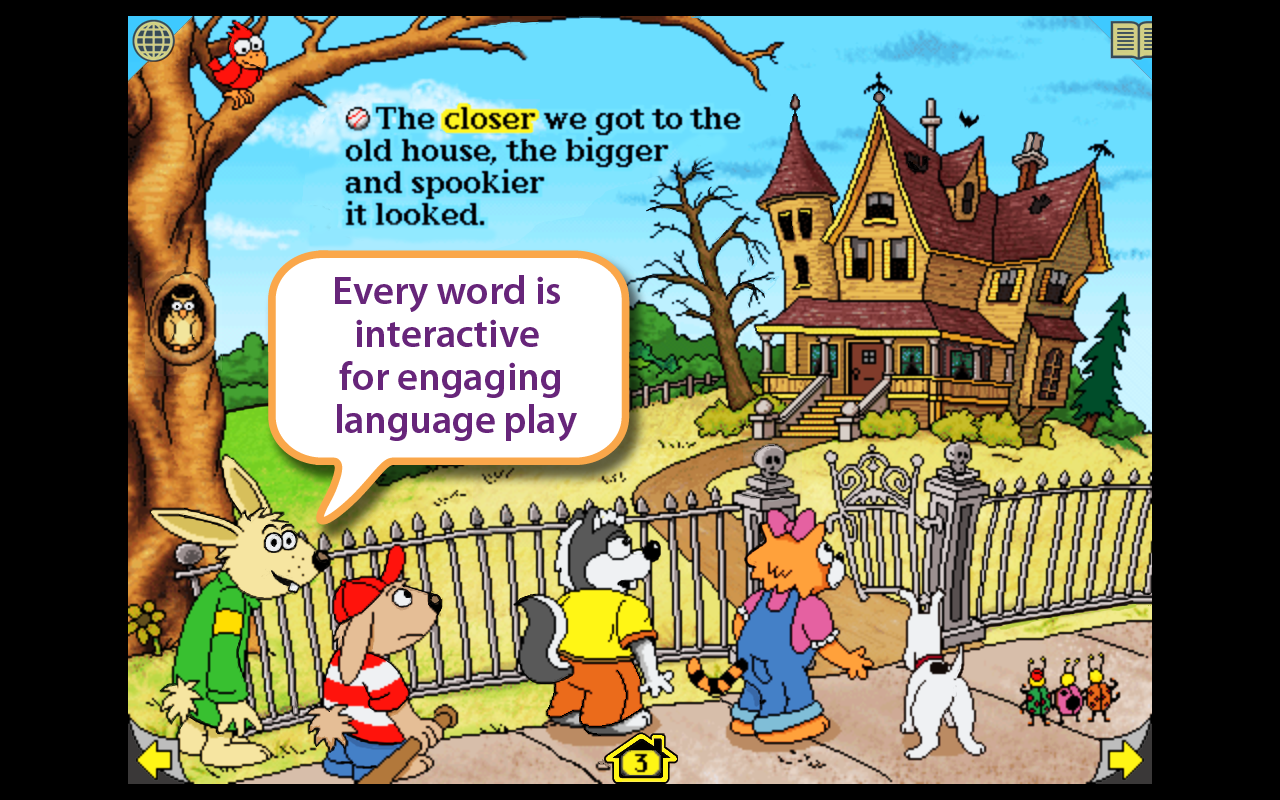 Harry and the Haunted House interactive storybook in English and