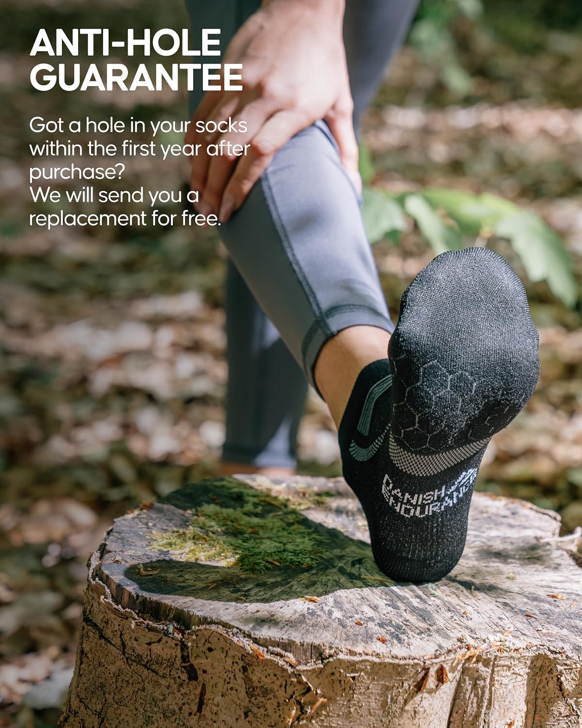 DANISH ENDURANCE Ultra-Comfort Ankle Running Socks, Performance Socks, Men & Women - 3 or 5 Pack - Image 4