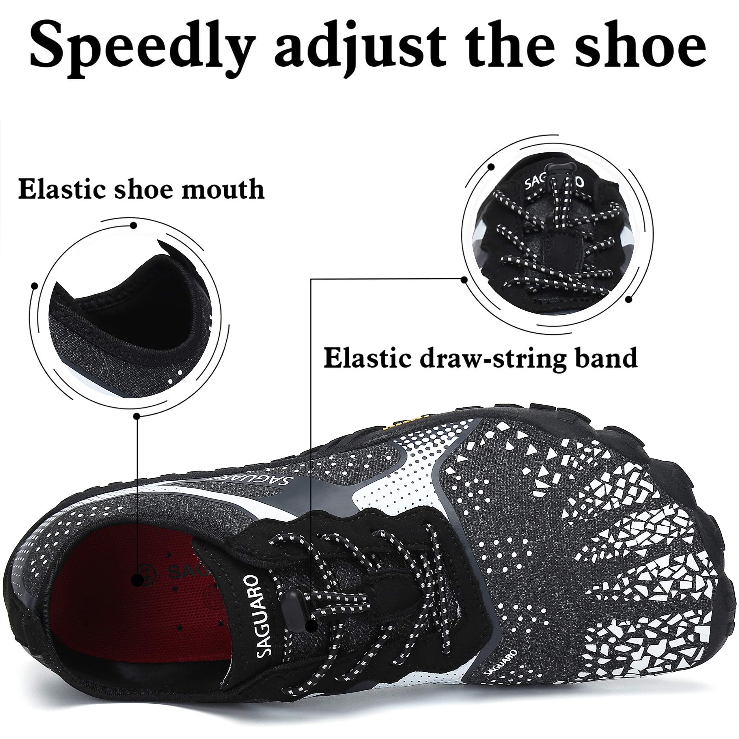 SAGUARO Zapatillas Barefoot Mujer Hombre Calzado Minimalistas Transpirable Zapatos de Trail Running para Fitness Trekking Gr.35-48