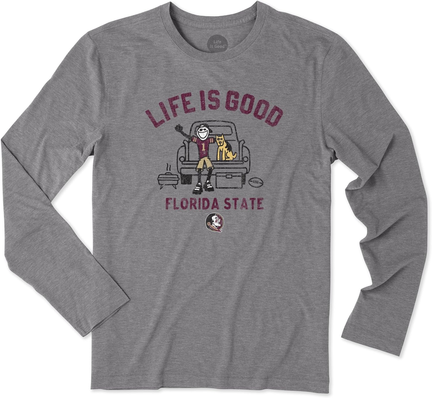 Life is Good Men's Longsleeve Cool Tee Tailgate Jake