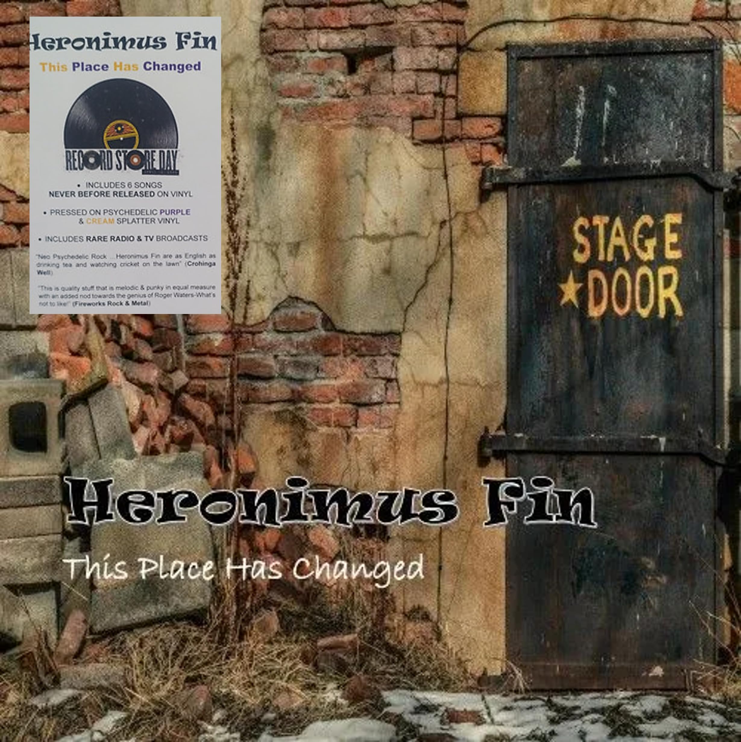 Heronimus Fin - This Place Has Changed (Vinyl LP 2025, Limited Edition)