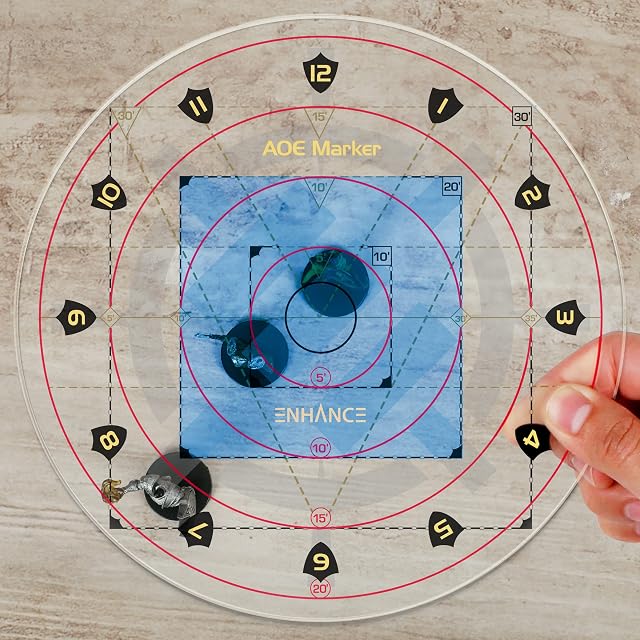 Foto 4 de 8 de ENHANCE Marcador de daño de AOE de Hechizo para Juegos de rol de Mesa