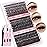 Focipeysa Eyelash Extension Kit 300pcs Lash Extensions 50D 70D 90D Eyelash Extension Full Volume Lash Clusters 10-16mm DIY Lash Extension with Waterproof Lash Bond and Seal for Makeup