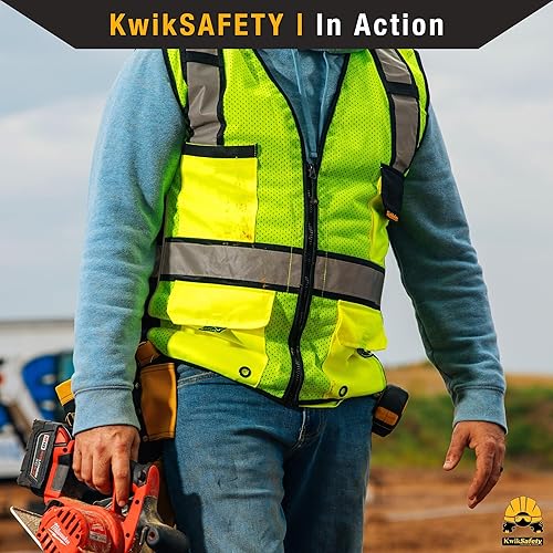Miniatura 6 de KwikSafety - Charlotte, NC - Chaleco de seguridad RoadBOSS Econ & Premium probado por ANSI OSHA