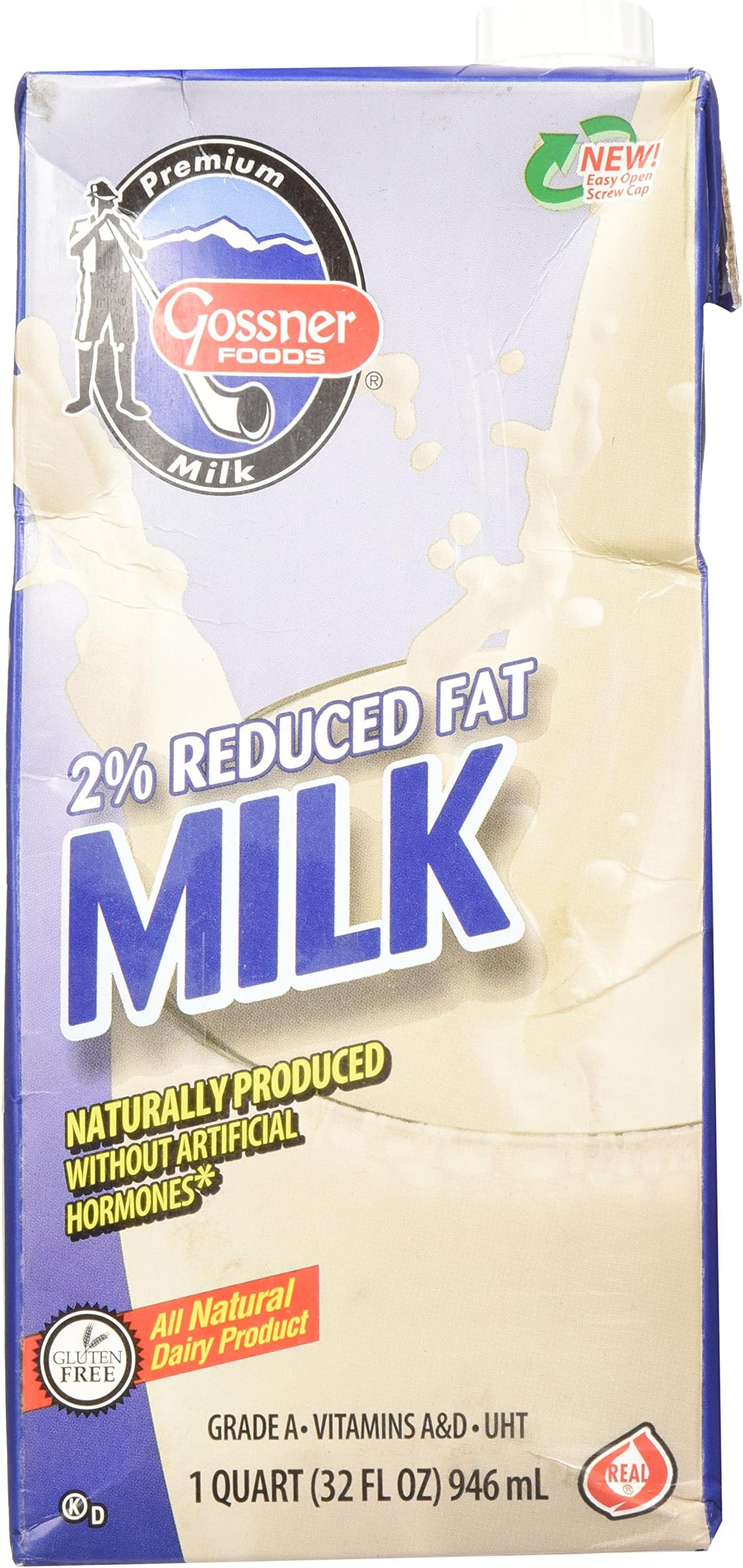 Shelf Stable Reduced Fat 2% Milk - 32 Oz Carton by Gossner Foods