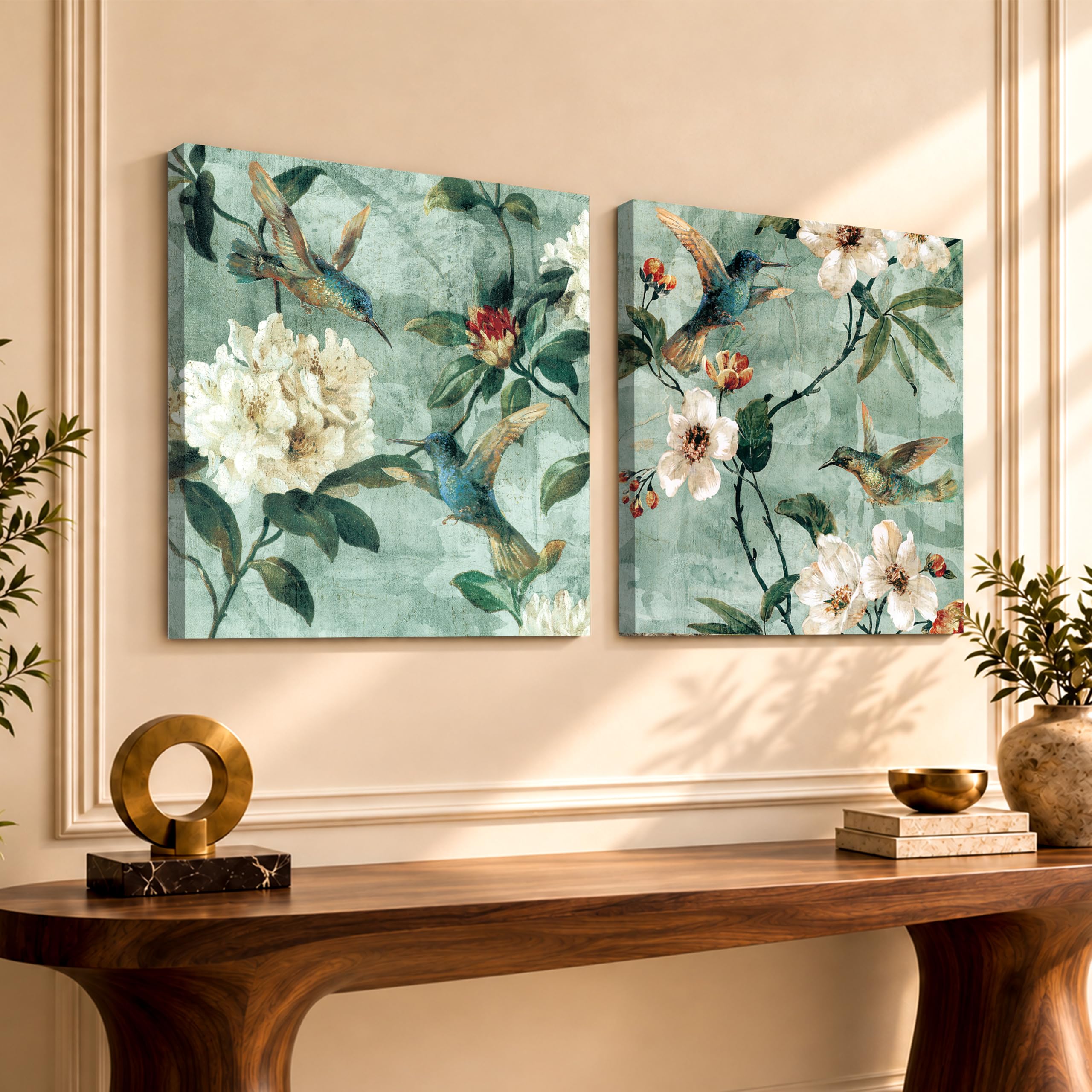 Vintage Floral Canvas Painting - Wall Art -7 Vintage Floral Canvas Painting - Wall Art -7