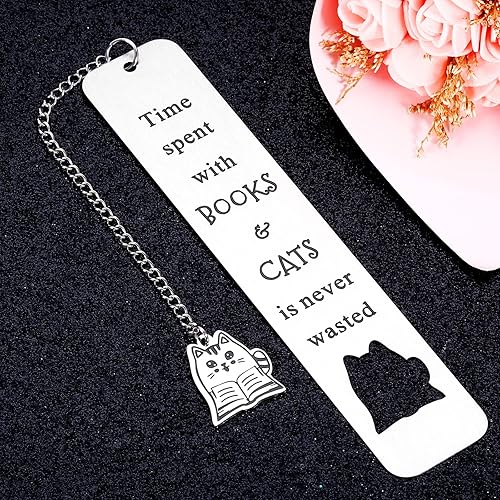 Miniatura 3 de Marcadores de gatos para mujeres y hombres, bonitos marcadores para amantes de los gatos, regalos para amantes de los libros, rellenos de calcetines