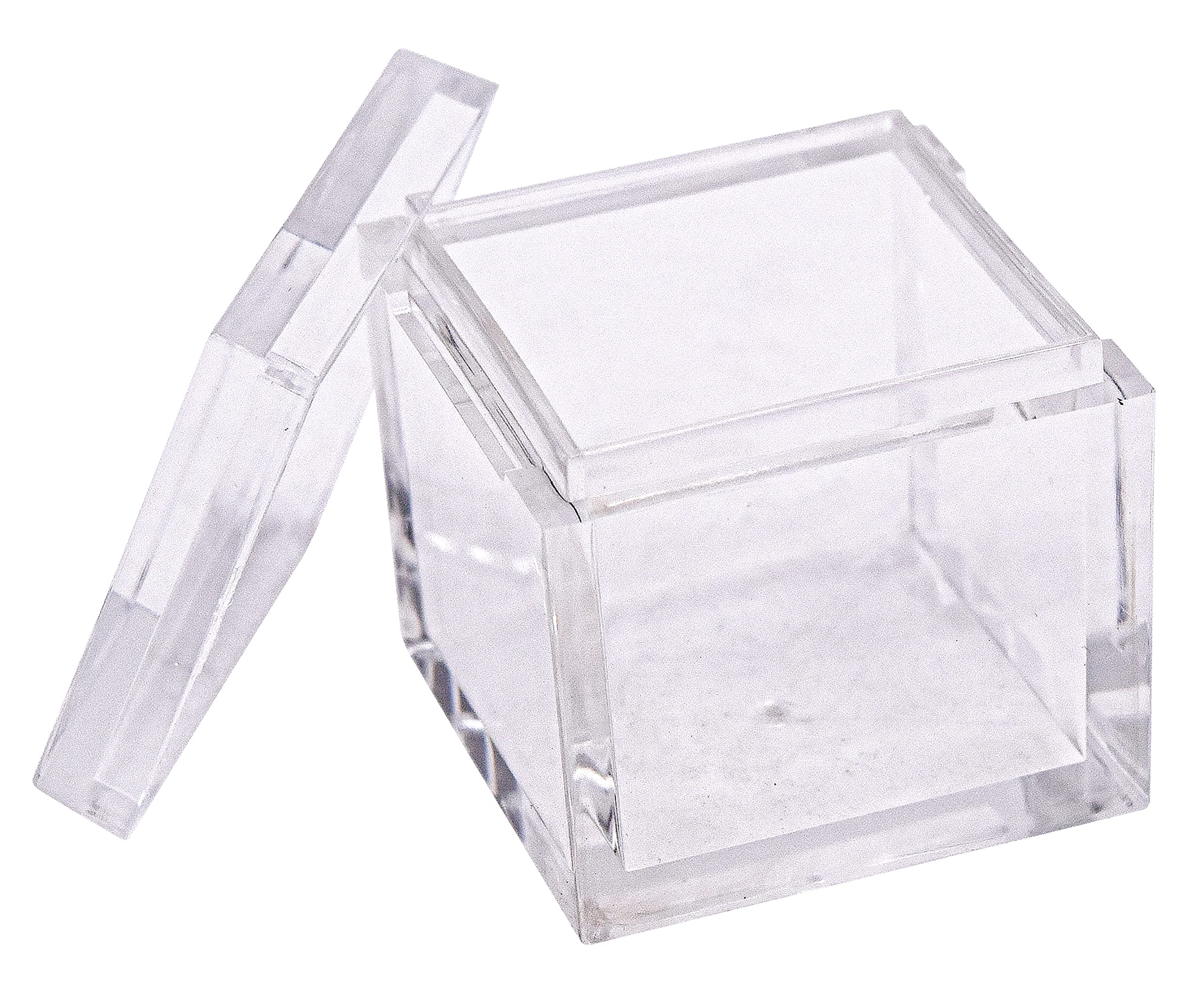 Lot de 10 plateaux en acrylique pour cubes d'éléments transparents de 25,4 mm - Support de table périodique pour collections d'éléments - Éducation scientifique