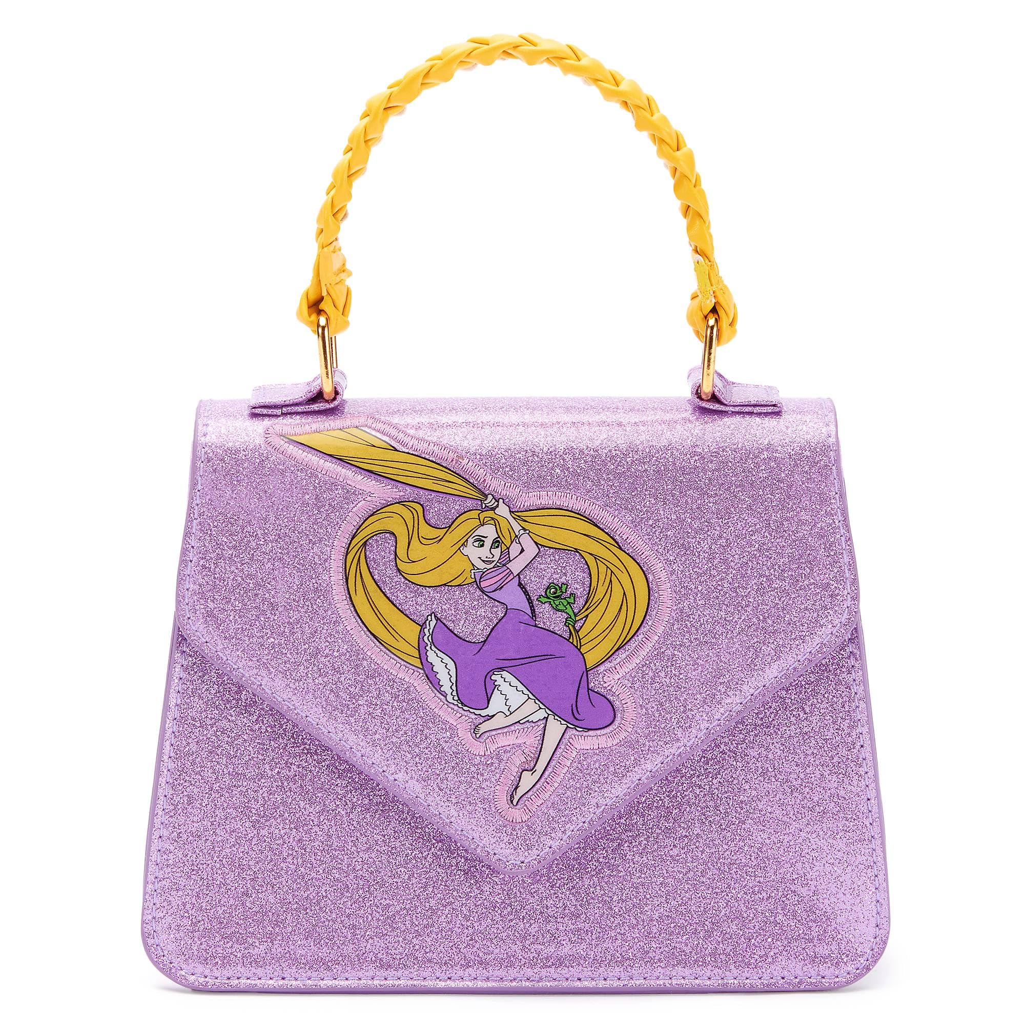 Disney Store Rapunzel - Bolso de mano oficial de princesa enredada con asa trenzada