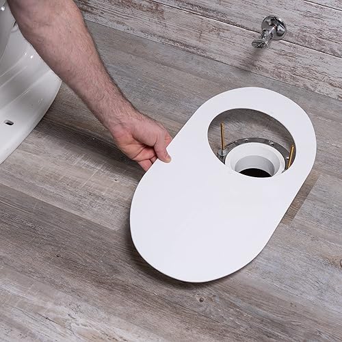 Miniatura 3 de Oatey 31259 - Placa base de inodoro de nariz redonda, color blanco