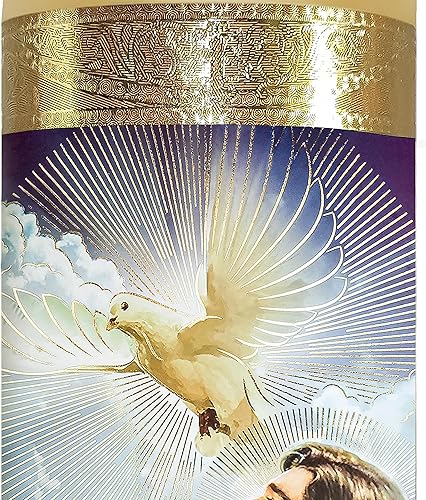 Miniatura 7 de Vela de oración devocional LED sin llama, ángel de la guarda religiosa, decoración de lámina dorada para el hogar, la oficina o el lugar de trabajo