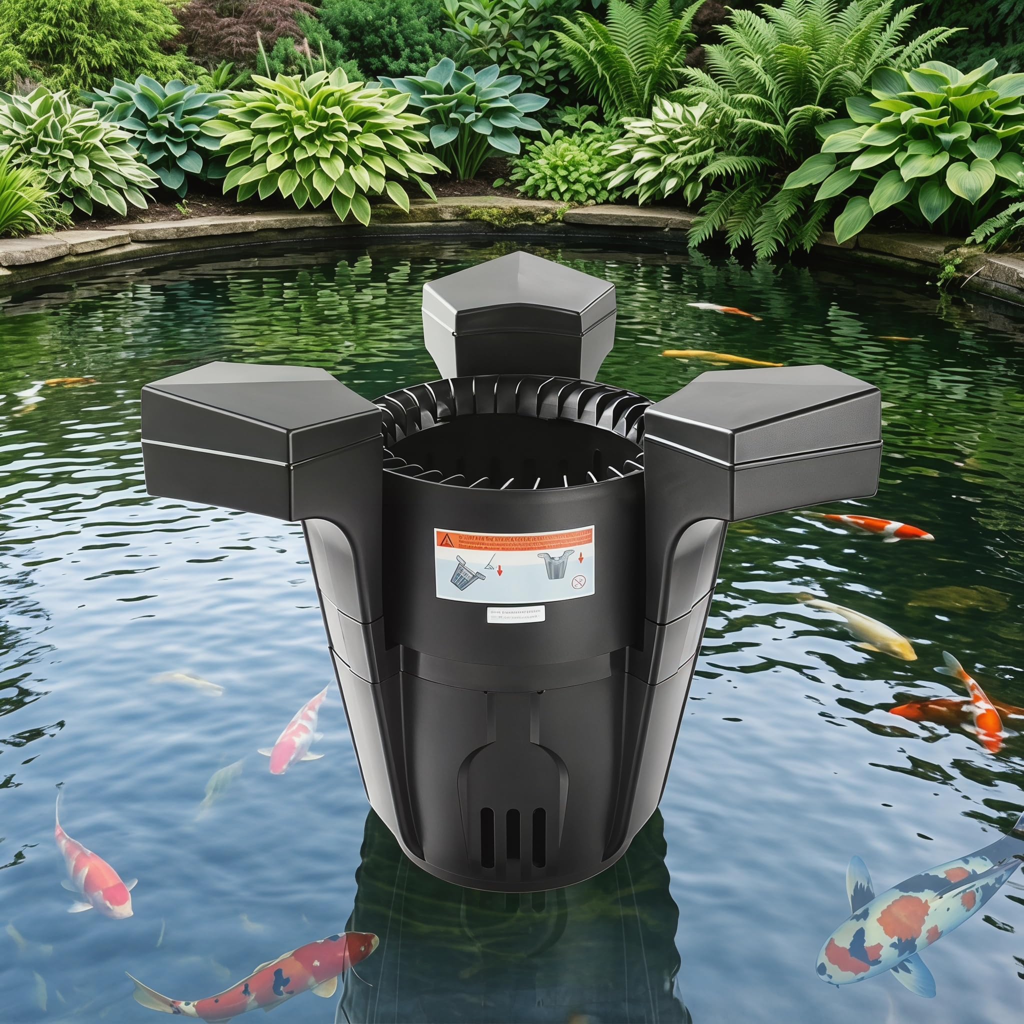 Skimmer Flotante Eficiente para Estanques con Bomba: El Limpiador De Superficie Definitivo para Estanques Y Lagos Exteriores. Incluye Cable De Alimentación Largo para Un Uso Sencillo. 43w