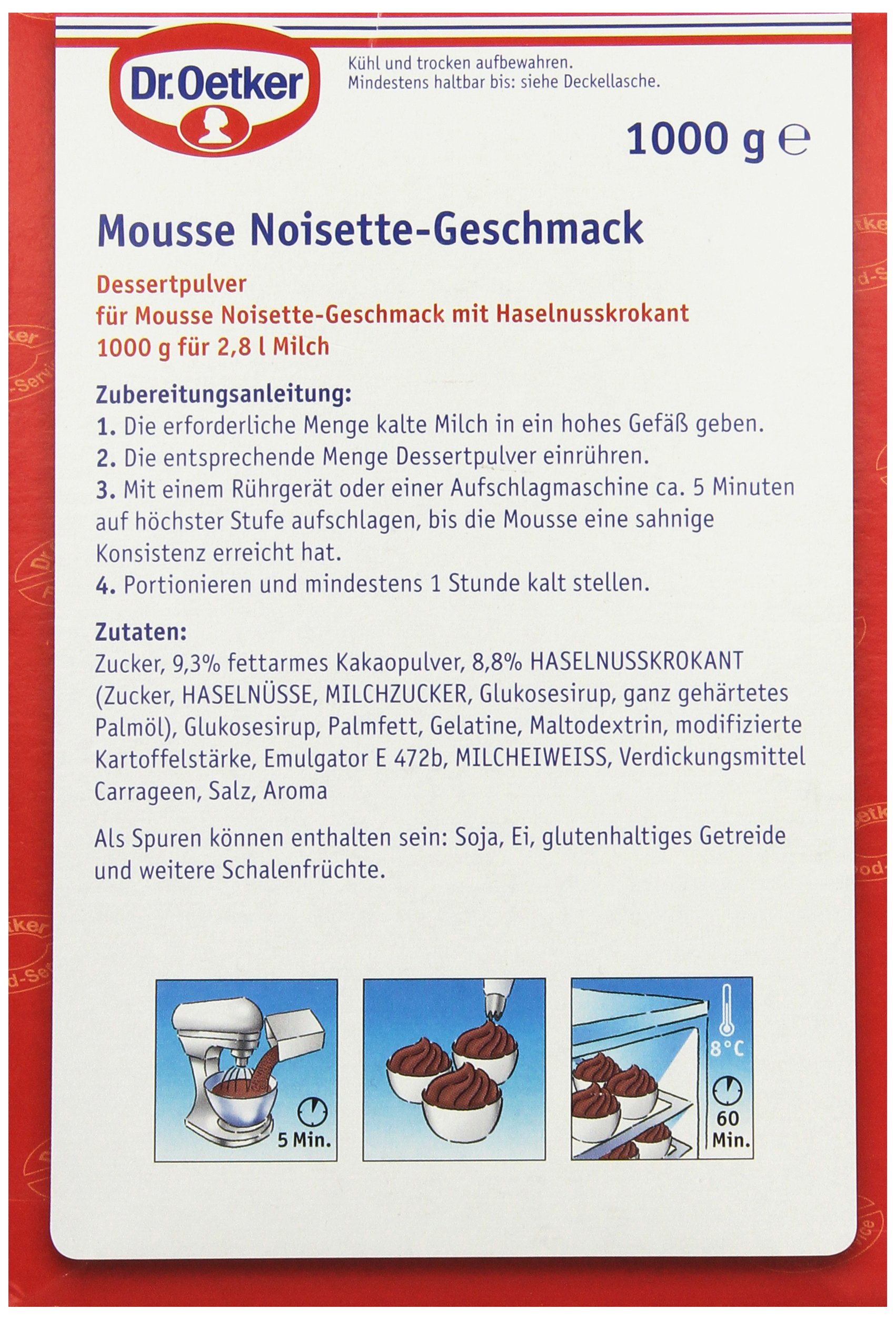 Mousse au Noisette, 1er Pack (1 x 1000 g)