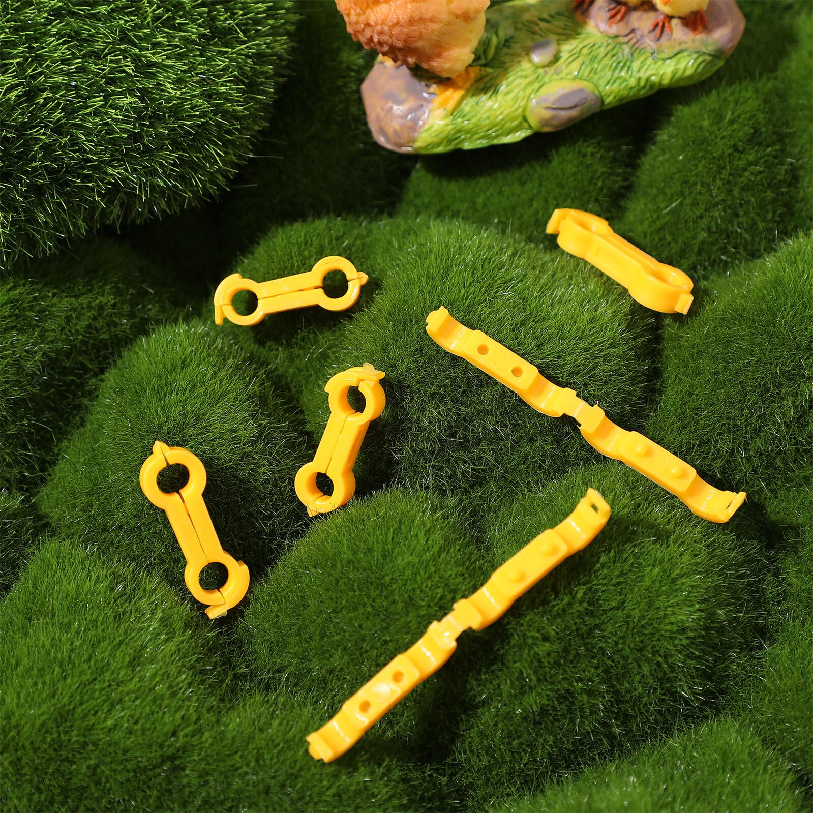 12 Piezas Corrector para Patas de Pollito de Anillos Soporte Científico para Corrección de Patas Abiertas Aves Pequeñas y Pollitos y Fácil de Limpiar