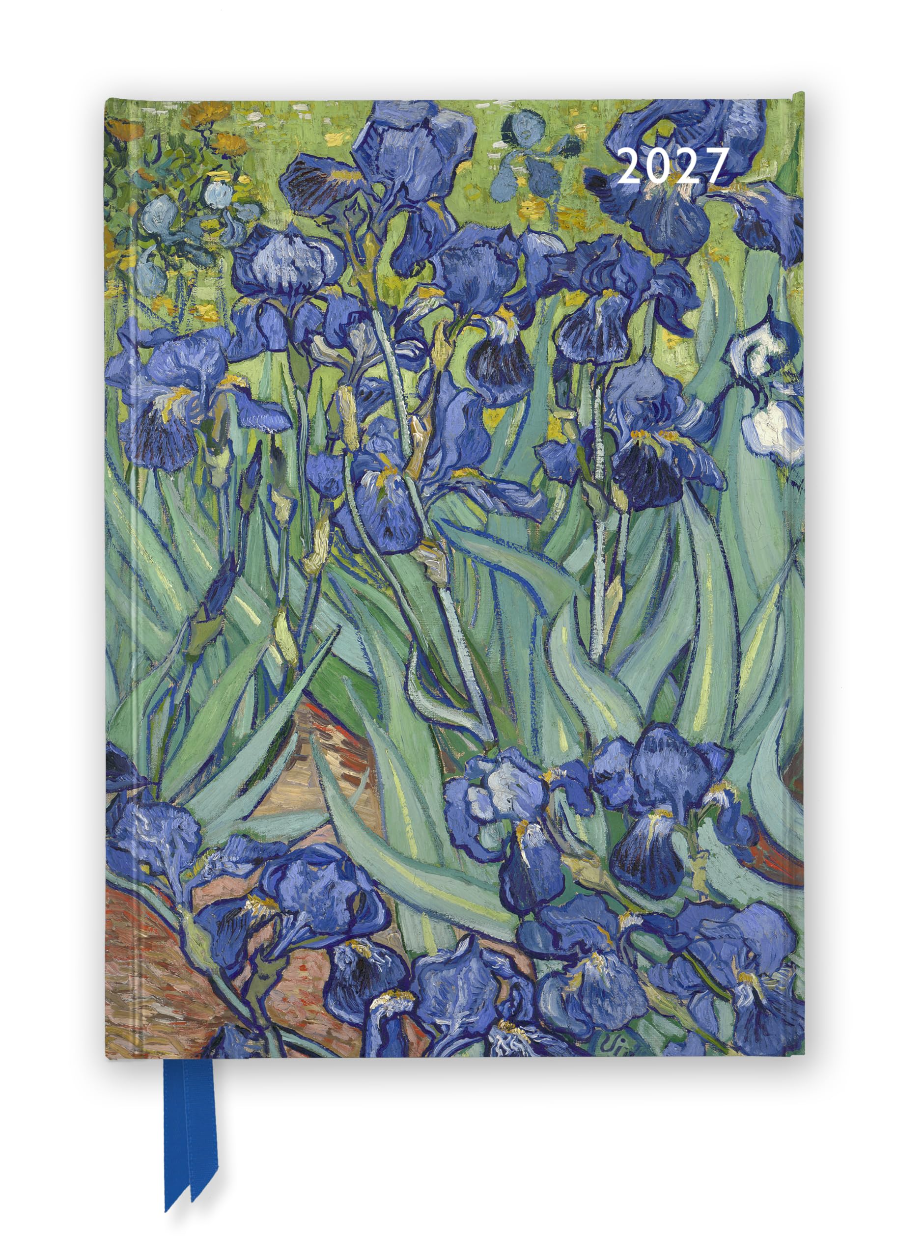 Vincent van Gogh: Irises 2027 Luxury Diary Planner - Page to View with Notes: Original Flame Tree Publishing DIN A5-Diary [Terminkalender]