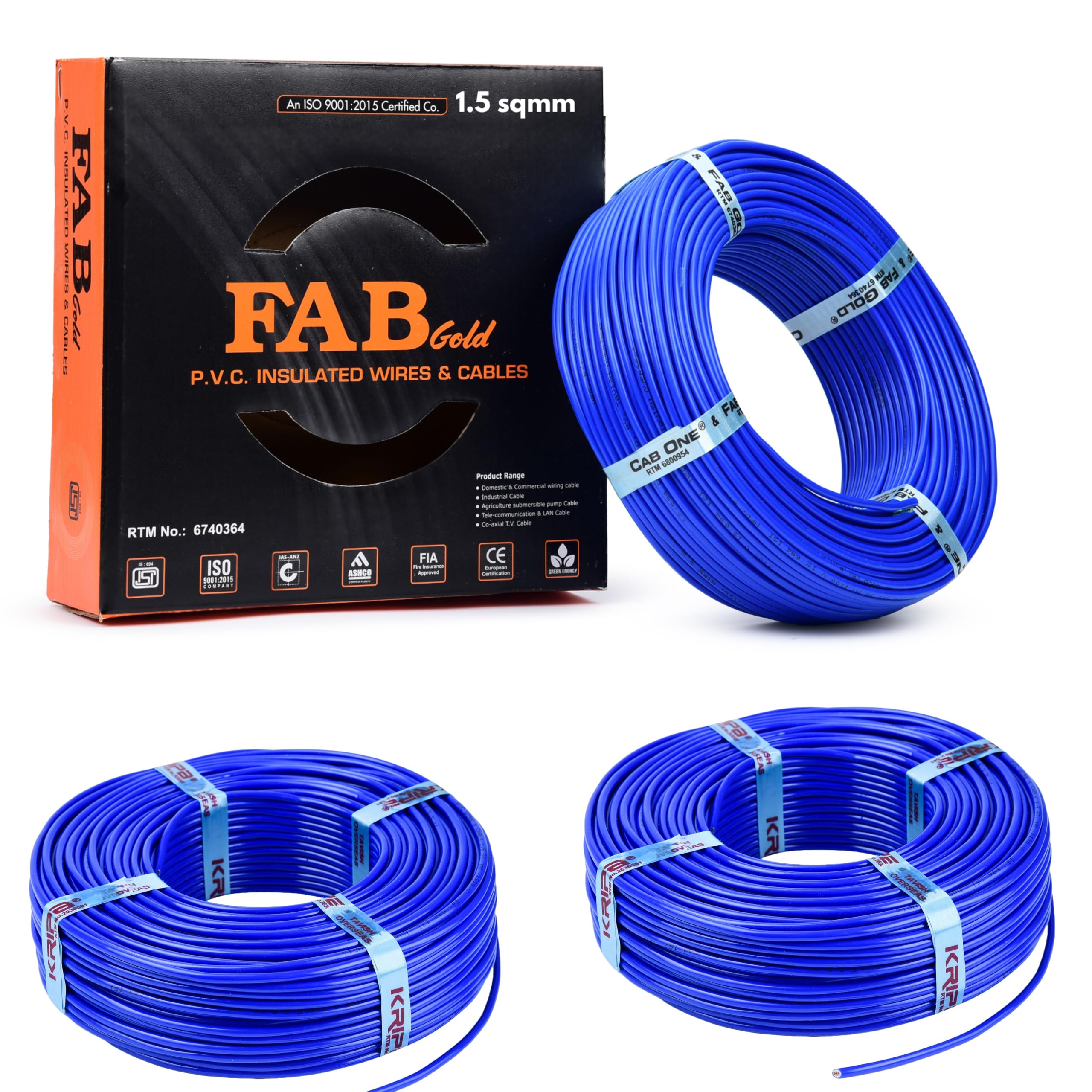 KRIPA 90M FR PVC Copper Wire Cable -9