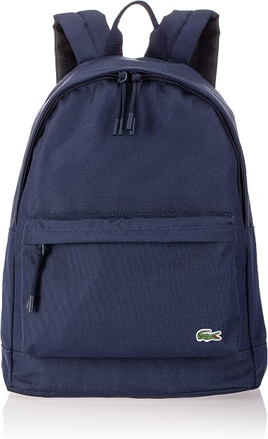 Lacoste Men's Solid Canvas Backpack 