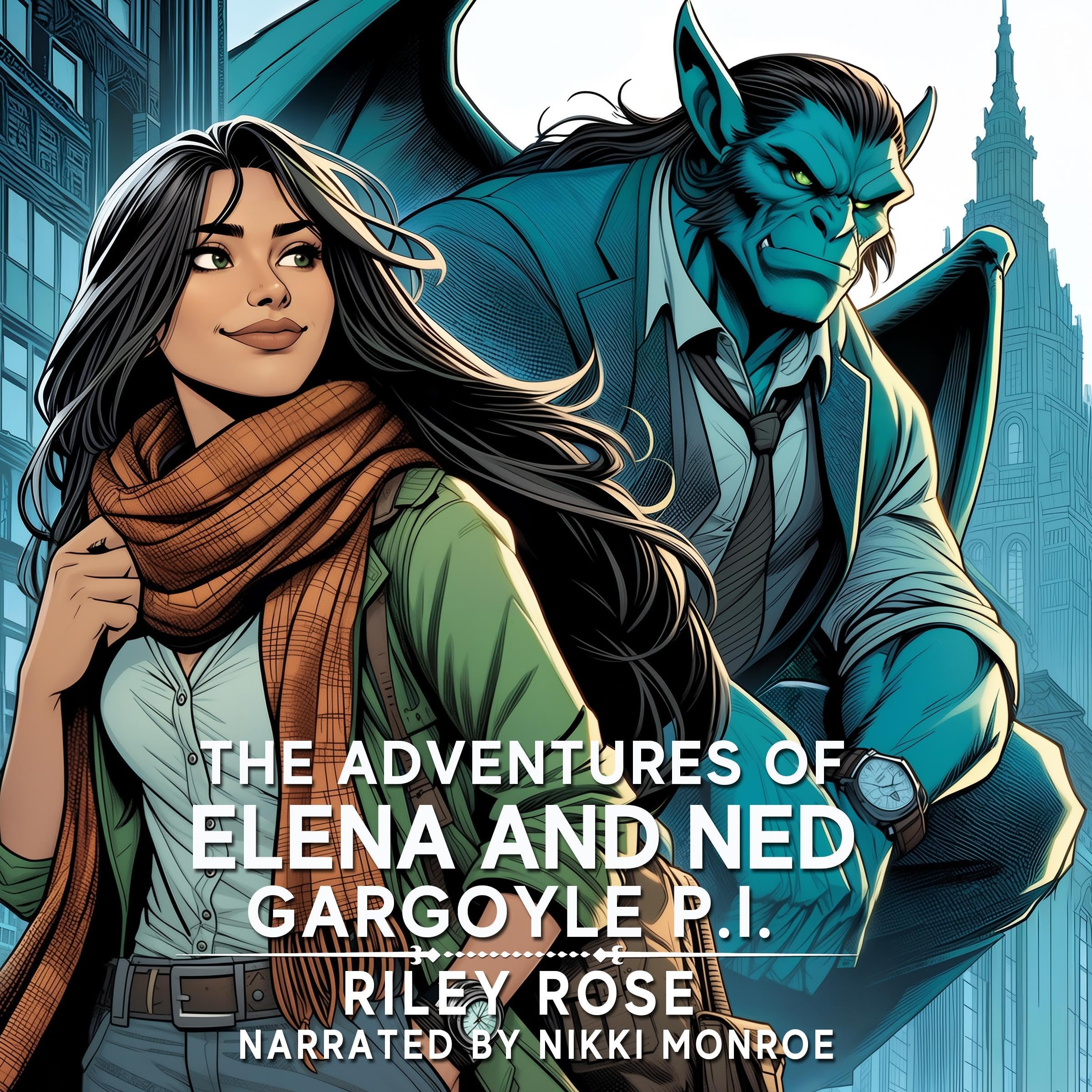 Cover art for The Adventures of Elena and Ned, Gargoyle P.I.