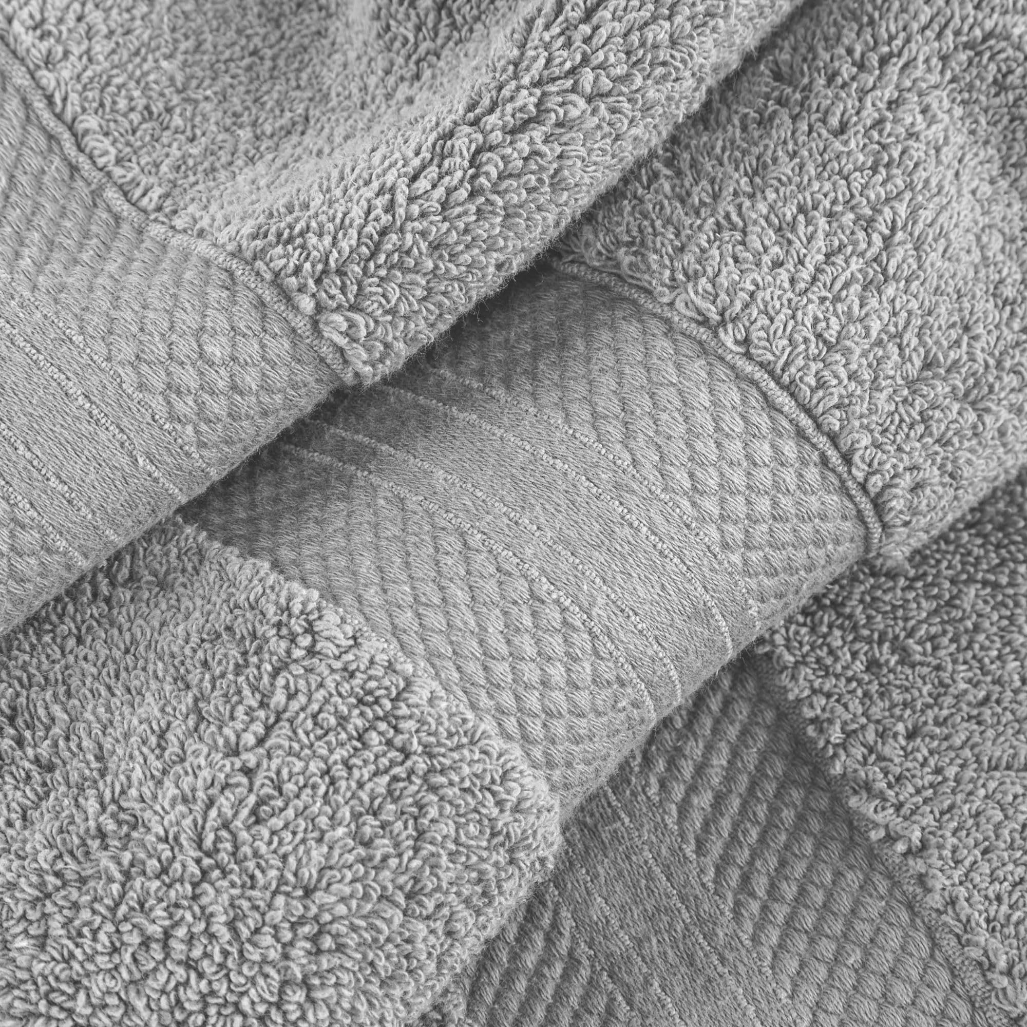 Superior Set di 4 asciugamani da bagno in cotone turco, per doccia, bagno per ospiti, casa, bagno essenziale, ad asciugatura rapida, spessi, morbidi, spessi, pesanti, per spa, hotel, resort