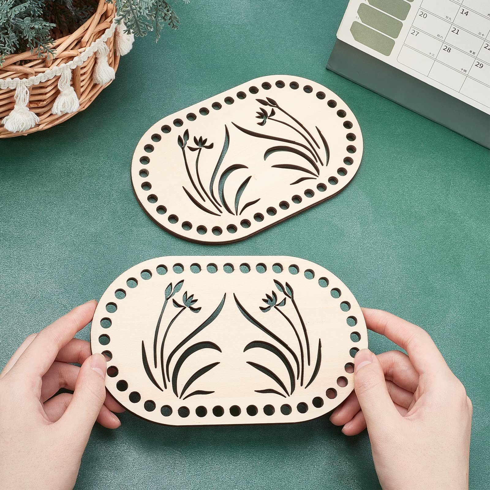 CHGCRAFT Fond De Sac En Bois Fond Rigide Sac Base En Bois