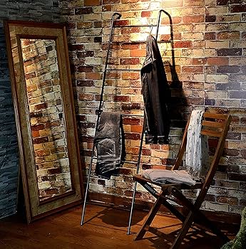 Amazon｜クーアイ(Kuai) アイアン ラダーハンガー ハンガー