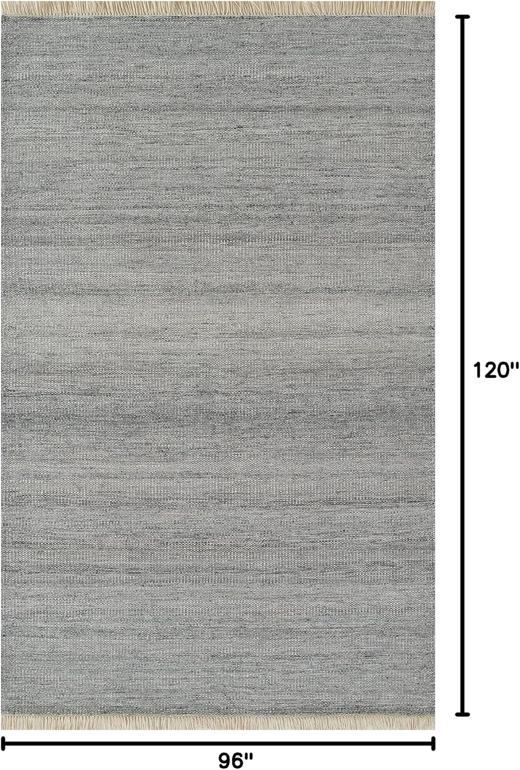 Momeni Cove Recycled P.E.T Area Rug, Silver, 8' X 10'
