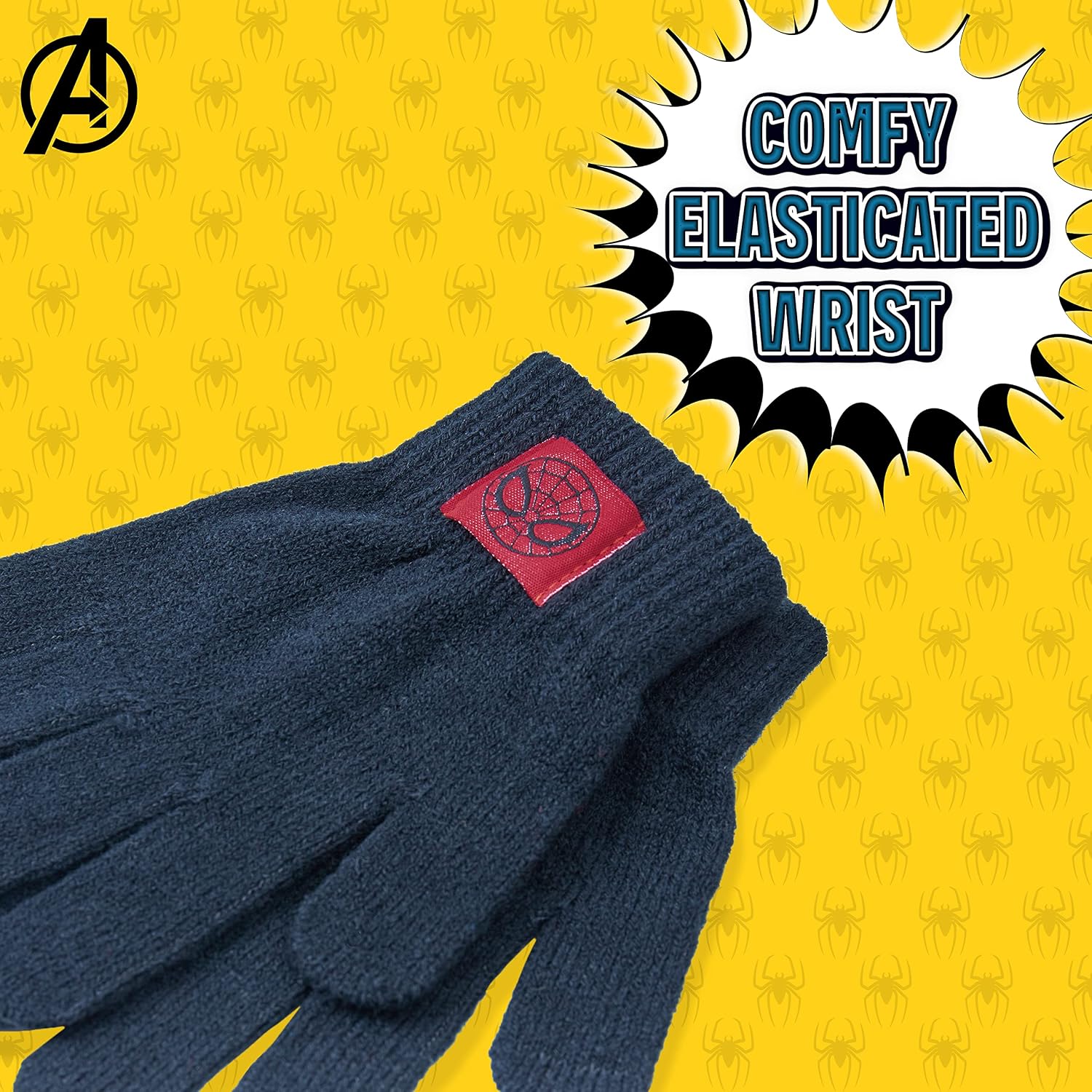 Marvel Boys Hat and Gloves Set for Boys Kids Winter Beanie Hat Cold Weather Accessories Set Avengers Gifts