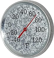 Vista 2 de La Crosse 104-2822 - Termómetro galvanizado (8")