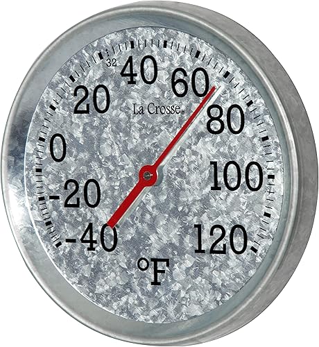 Miniatura 2 de La Crosse 104-2822 - Termómetro galvanizado (8")