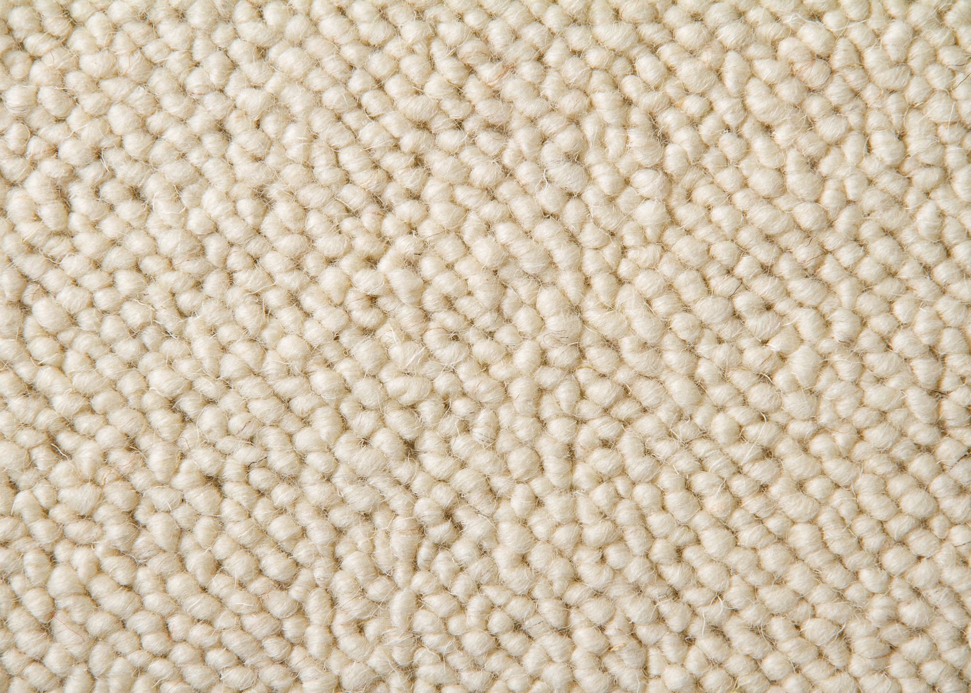 Steffensmeier Designer Teppich Modern Berber Sydney in Weiß, Wollsiegel Qualität, Größe: 240x240 cm