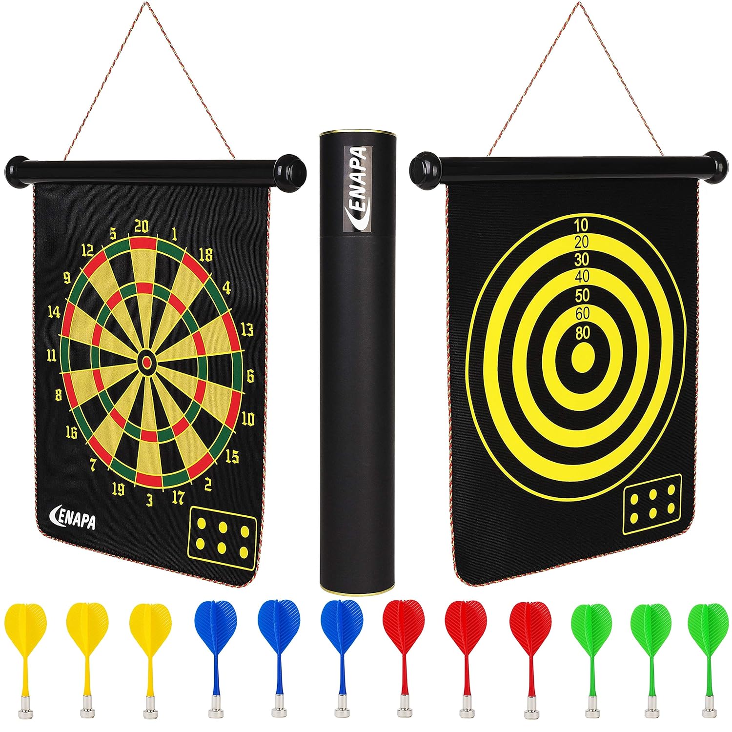 ENAPA Dart Board for Kids Safe Darts Outdoor and